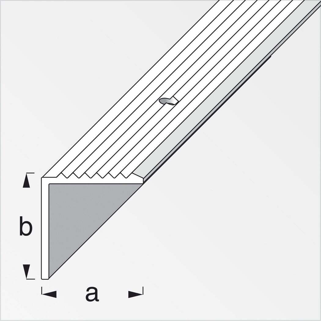 Treppenprofil Aluminium messingfarben, Breite 19 mm