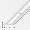 Treppenprofil Aluminium silber 1000 x 25 x 6 mm