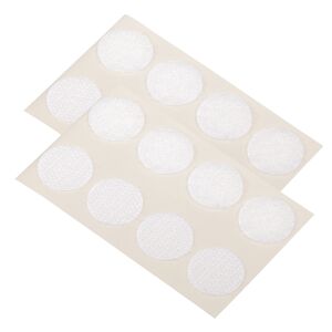 Klettpunkte selbstklebend weiß Ø 20 mm 8 Stück