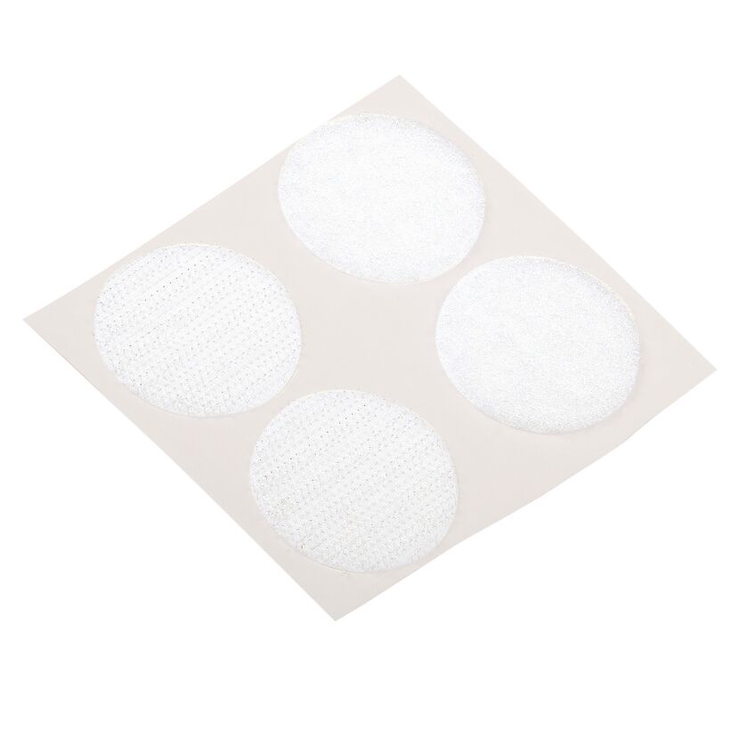 Klettpunkte weiß selbstklebend Ø 3,5 cm