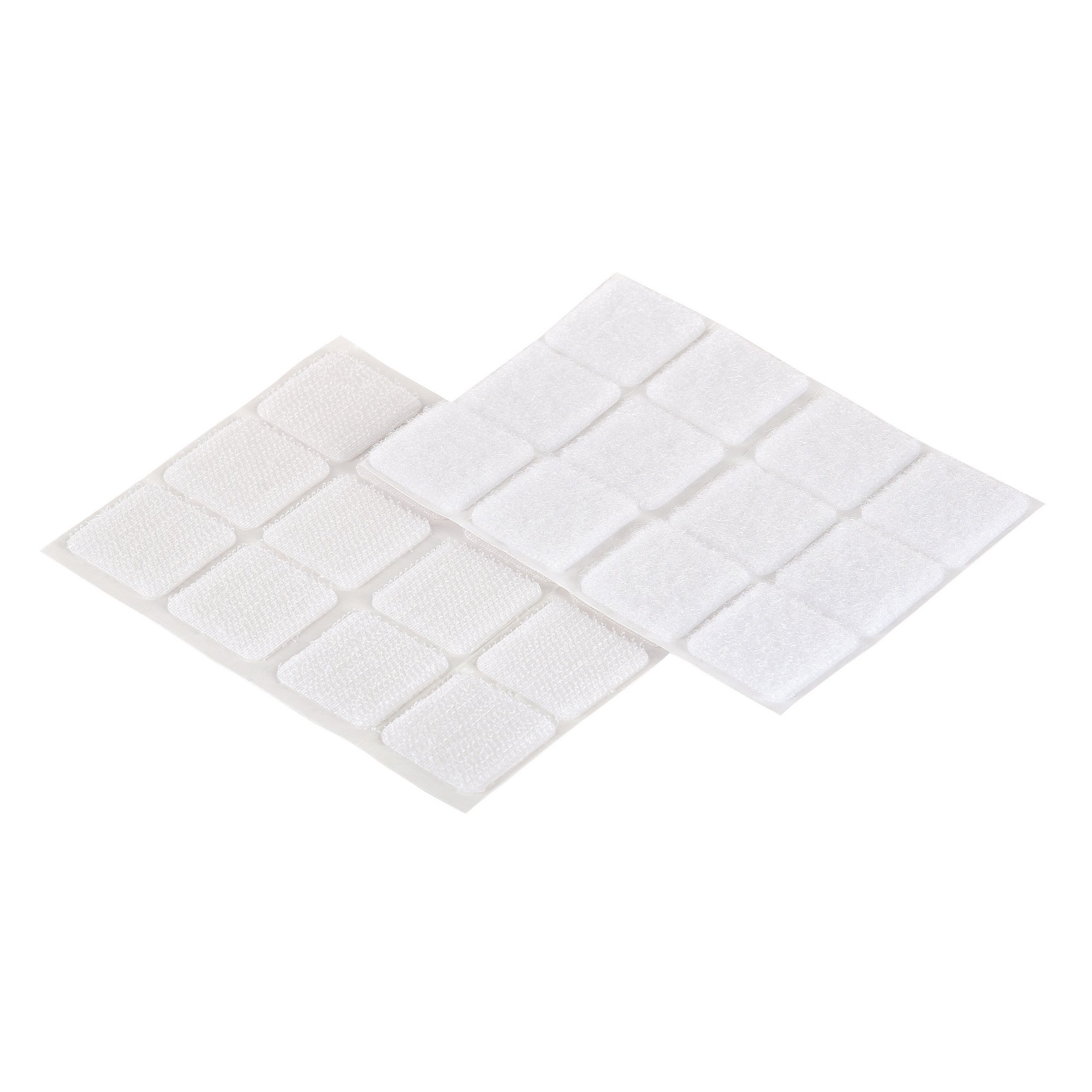 Klettpads selbstklebend weiß 2,5 x 2,5 cm