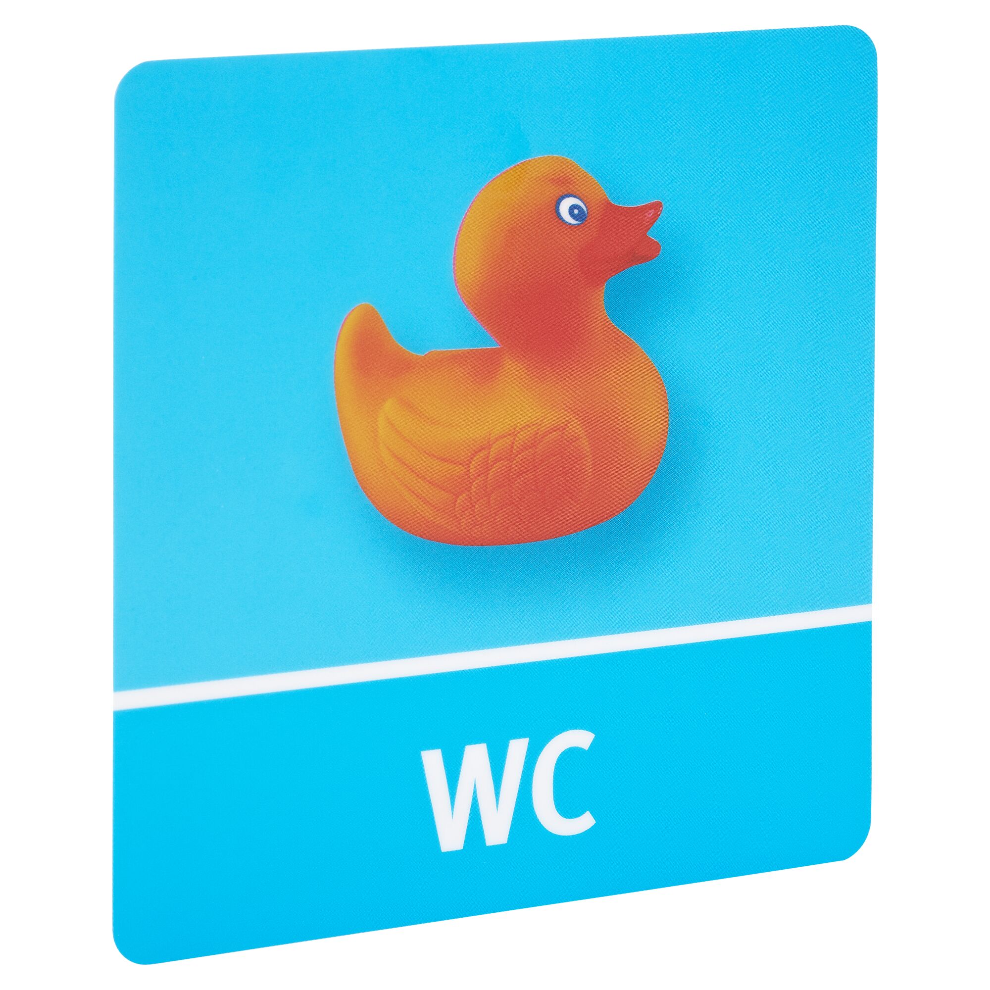 WC-Schild mit Entenmotiv