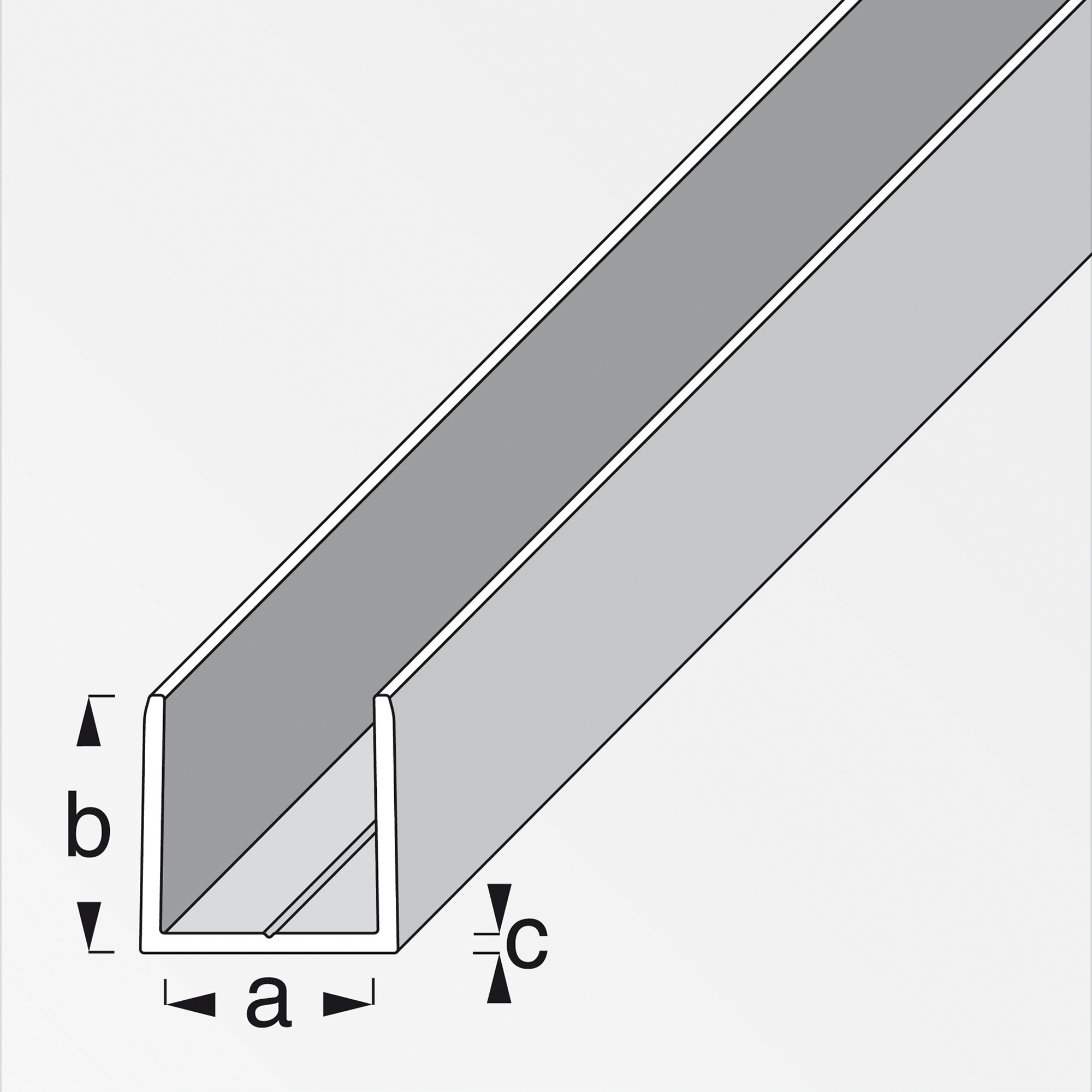 clampline U-Profil 200 cm + product picture