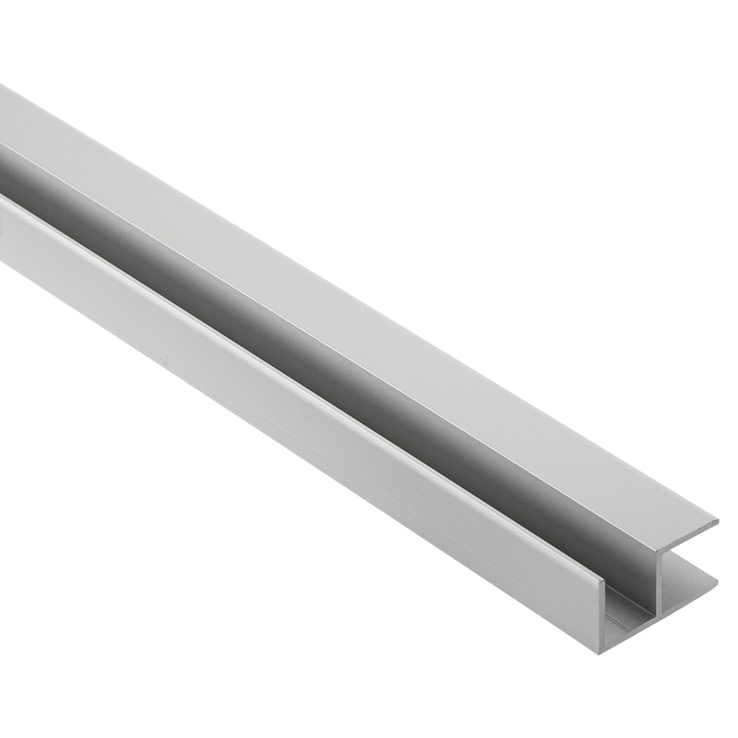 Silbernes E-Clampline Eckprofil aus Aluminium