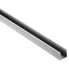 U-Profil aus Aluminium, silber