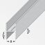 H-Profil Aluminium silber