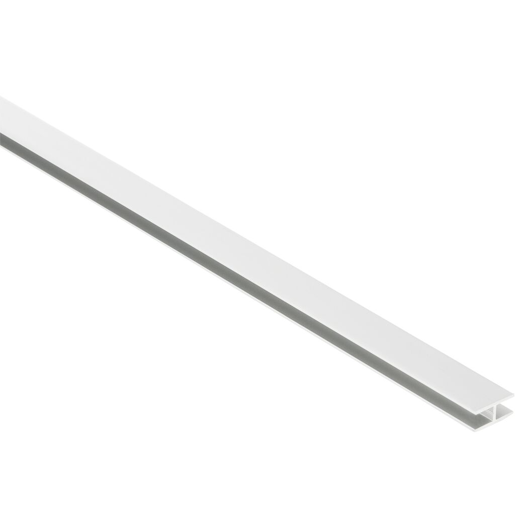 Weißes H-Profil aus Aluminium