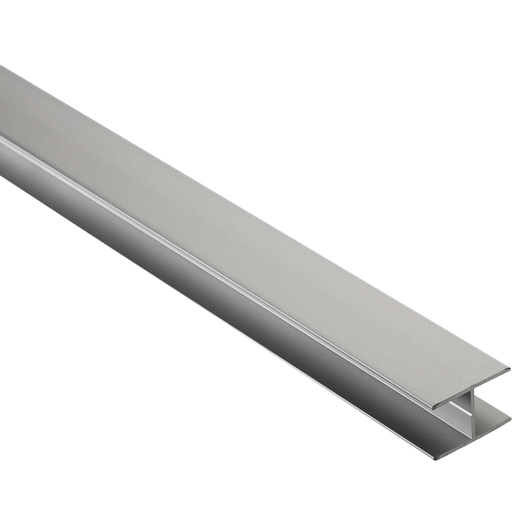 Silbernes H-Klemmprofil
