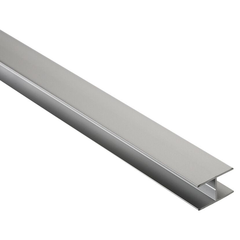 Silbernes H-Klemmprofil