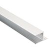 Silbernes Türanschlagprofil aus Aluminium