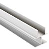 Silbernes T-Clampline-Profil