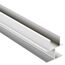 Silbernes T-Clampline-Profil