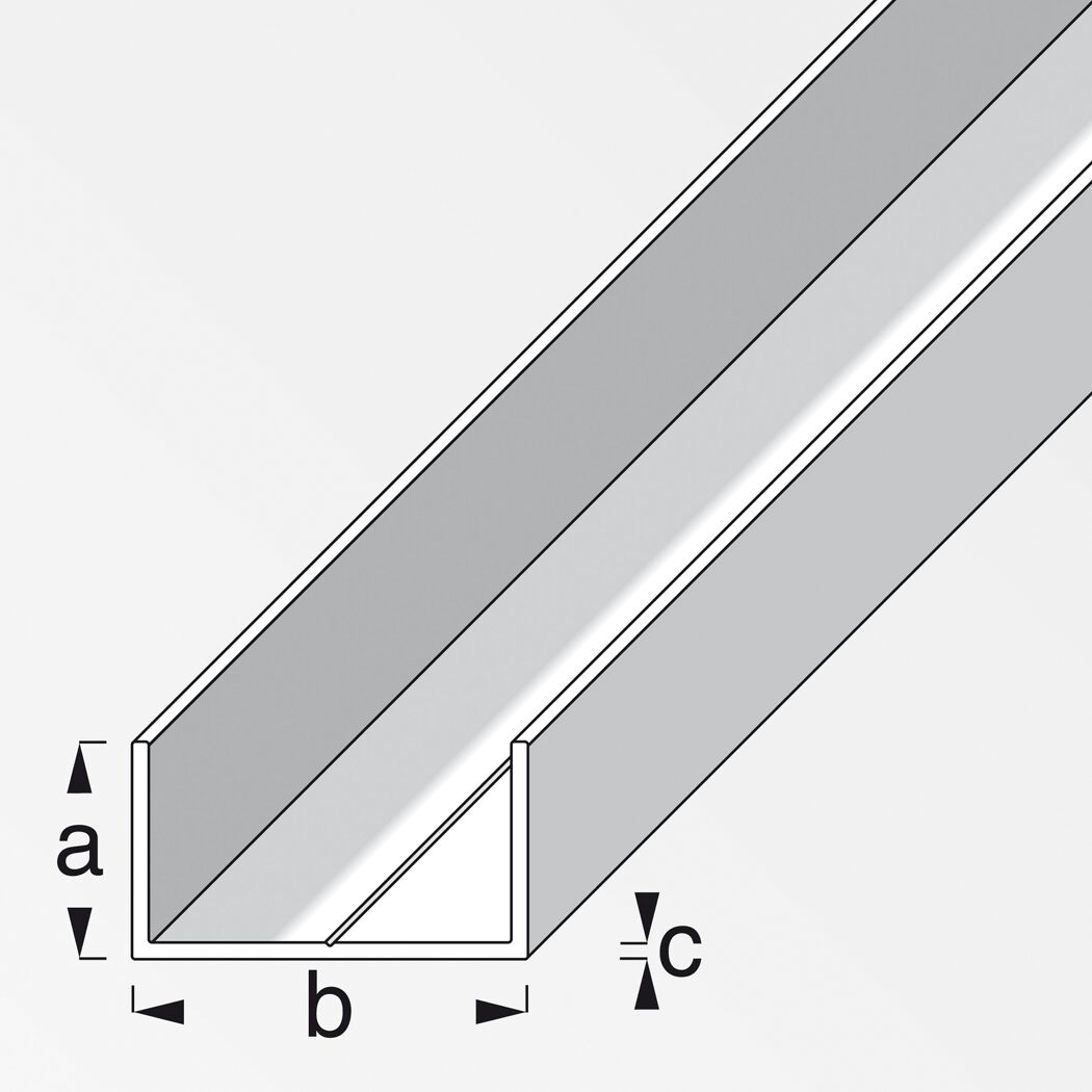 Rechteck-U-Profil 1,55 cm