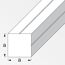 Quadratstange 15,5 mm PVC weiß