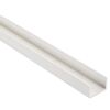 Weißes PVC-U-Profil