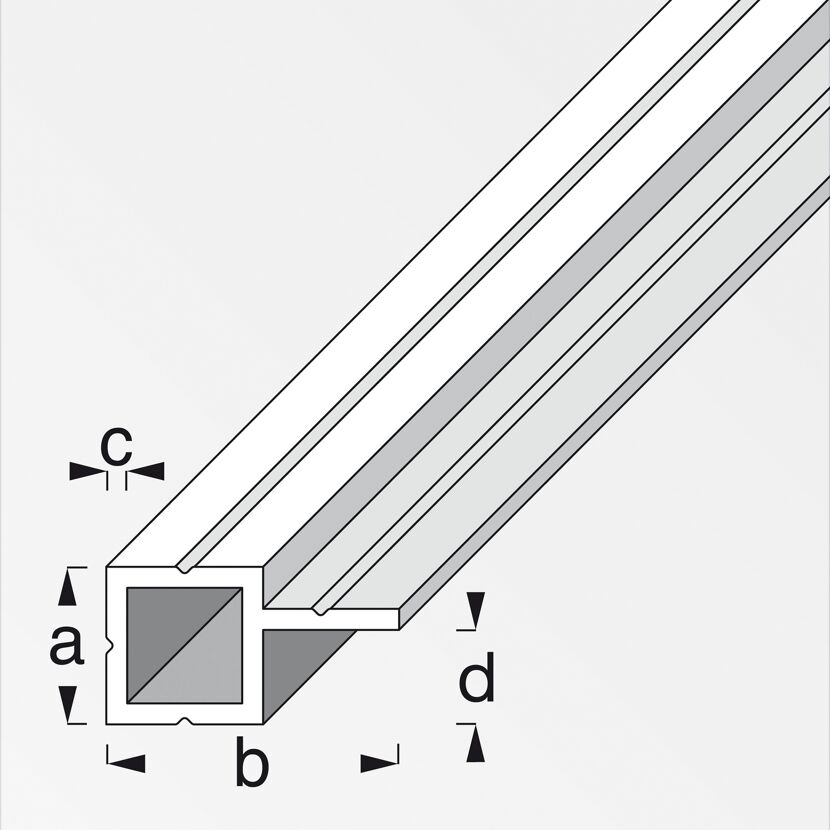 Quadratrohr mit Schenkel