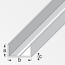 Verkleinertes Bild von U-Profil rechteckig weiß 100 x 2,75 x 1,55 cm