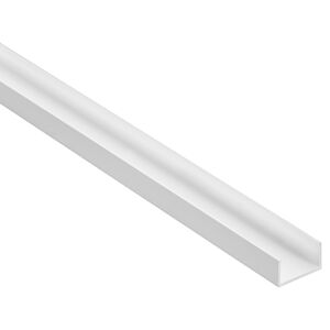 U-Profil rechteckig weiß 100 x 2,75 x 1,55 cm