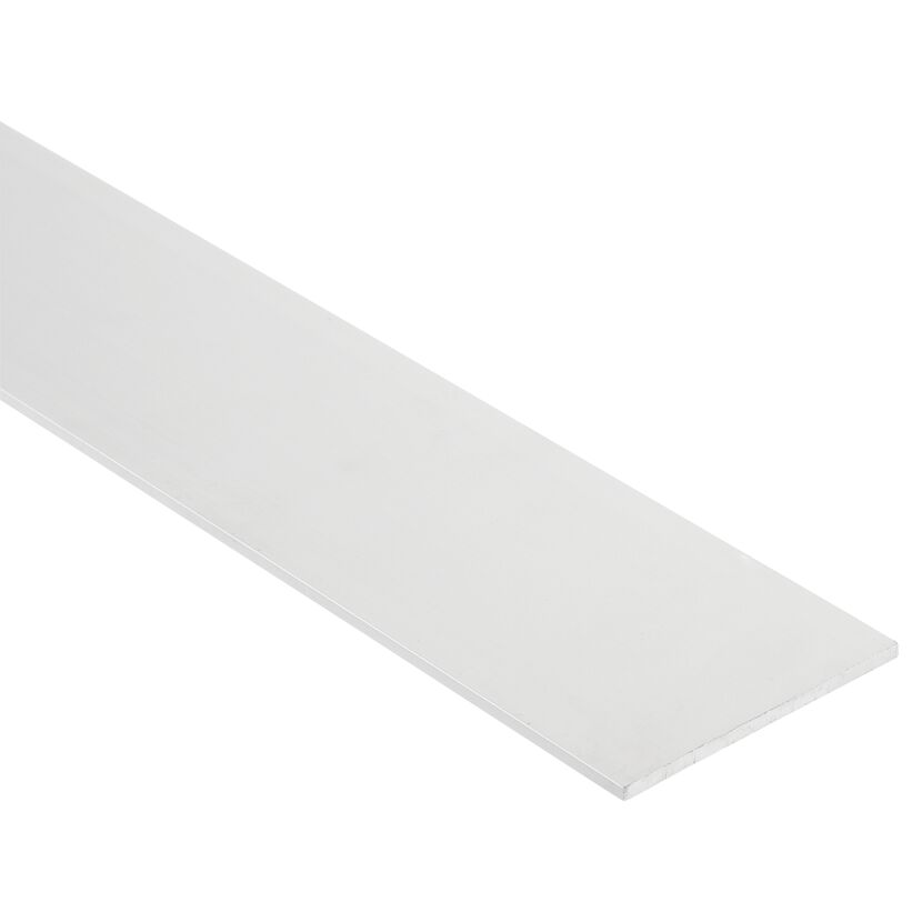 Alu Flachprofil, silber, 1 m lang