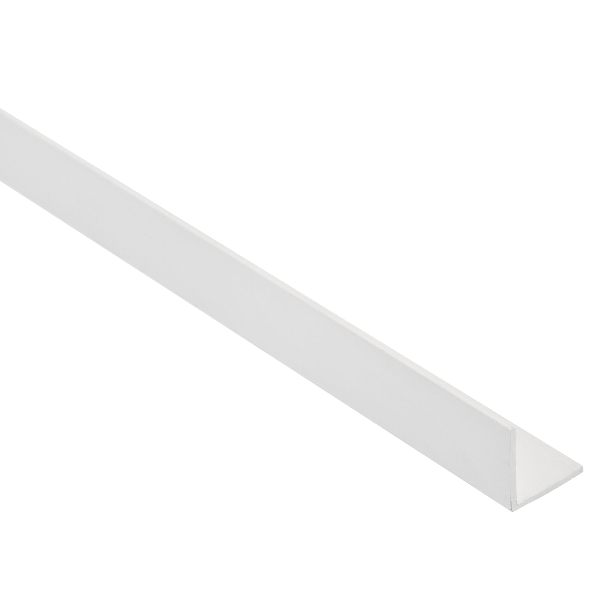 Weißer PVC-Winkel 20 x 20 mm