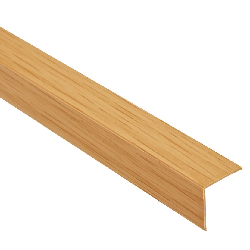 Winkelprofil aus PVC, Eichenholzoptik