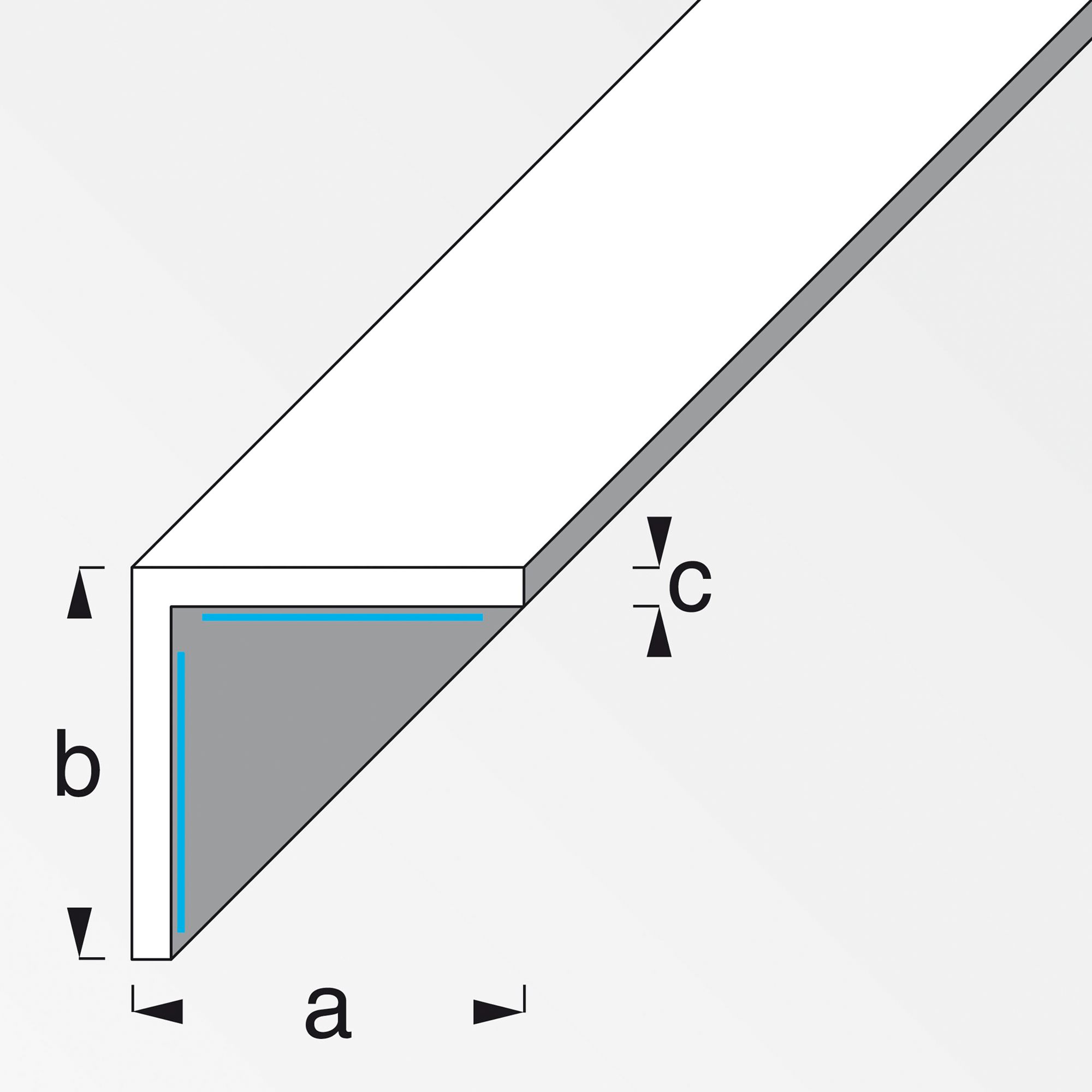 Winkelprofil 3 x 3 cm + product picture