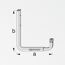 Wand-Blumenkastenhalter Aluminium 190 - 255 mm