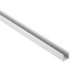 Weißes U-Profil aus Aluminium