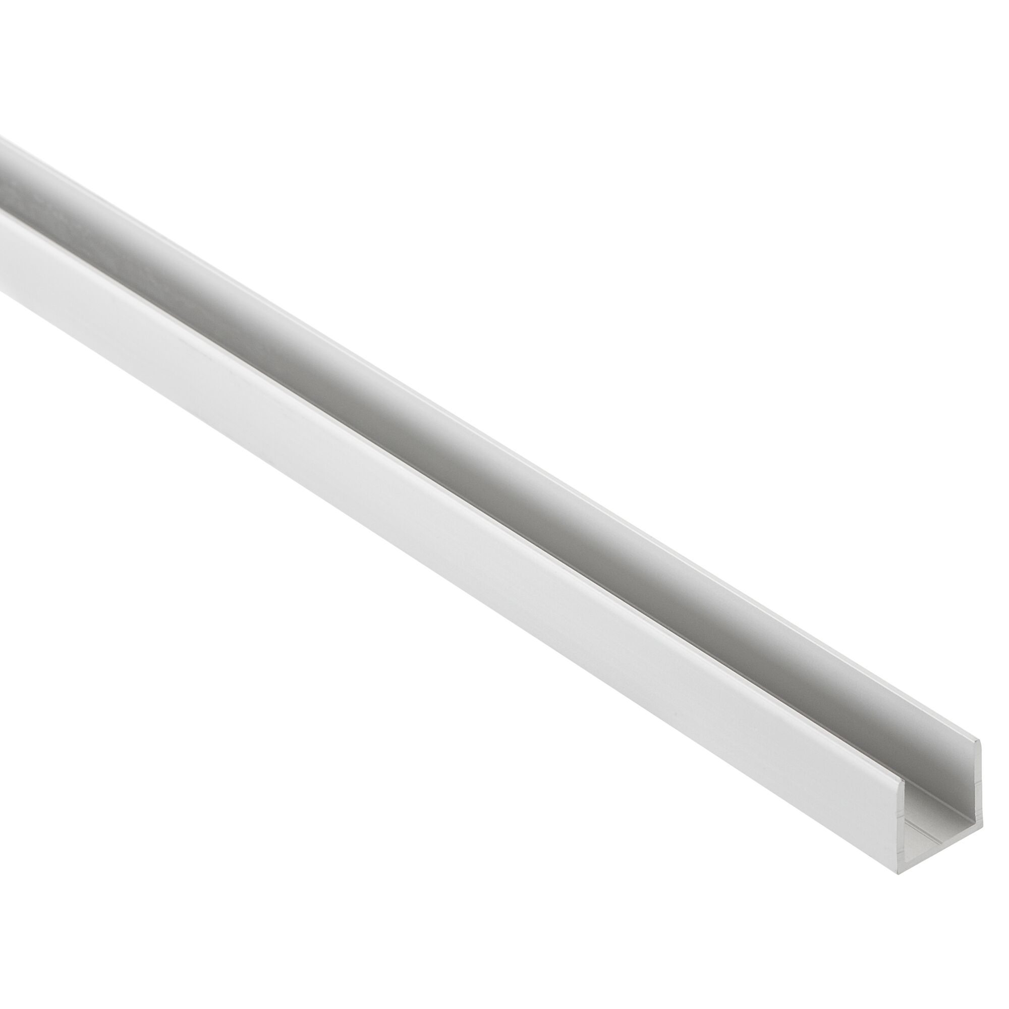 Weißes U-Profil aus Aluminium