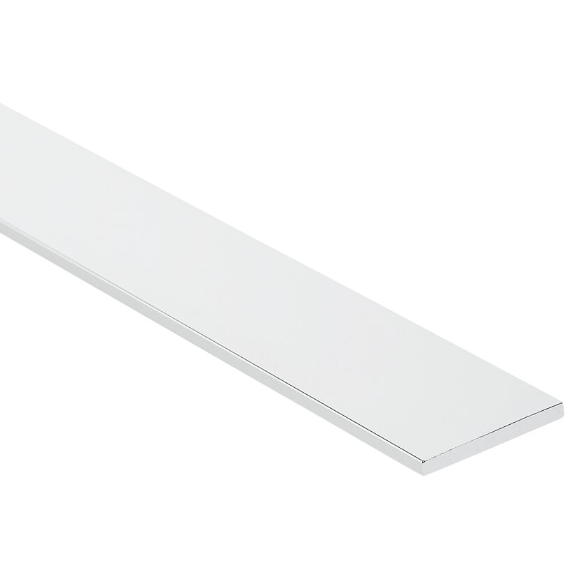 Flachstange Aluminium chromfarben 0,2 x 2 x 250 cm