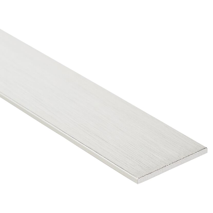 Flachstange Aluminium Inox 0,2 x 2,5 x 250 cm