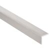 Alu-Winkelprofil in Inox-Optik