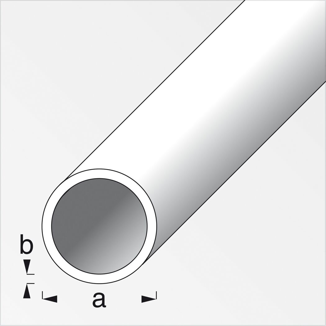 Rundrohr Aluminium chromfarben Ø 1 x 100 cm