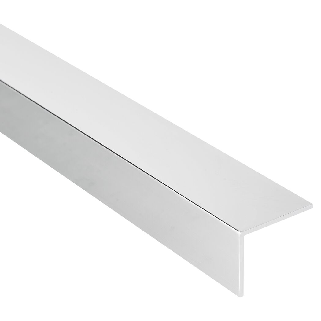 Verchromtes Alu-Winkelprofil, 1 m lang