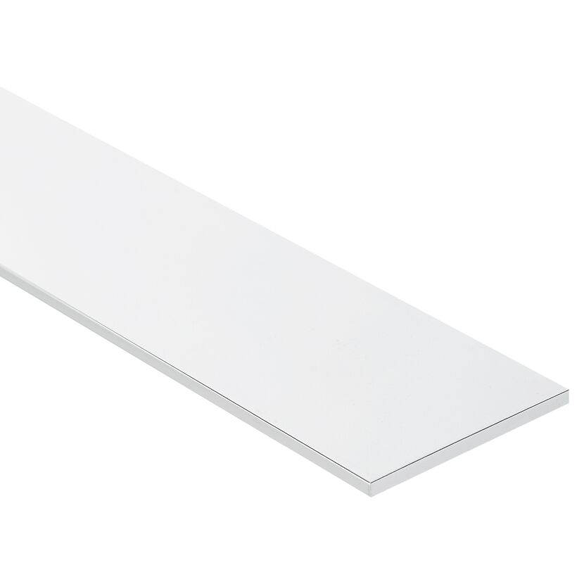 Flachstange Aluminium chromfarben 0,2 x 3 x 100 cm