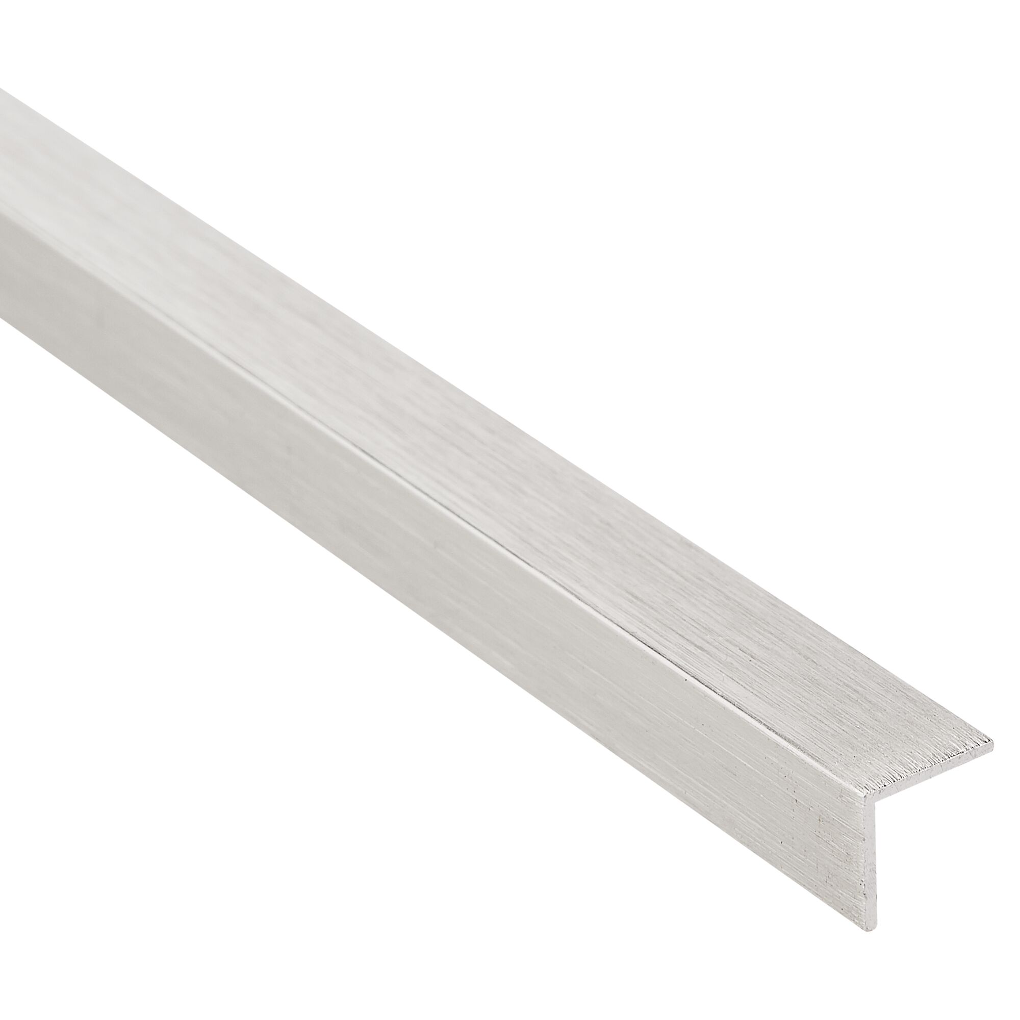 Alu-Winkel 10 x 10 mm, inox-optik, 1 m