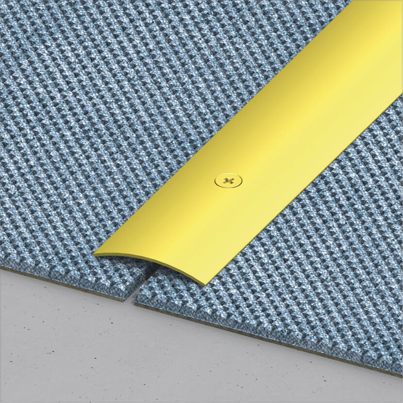 Übergangsprofil aus Messing, gelocht 1000 x 37 x 4 mm