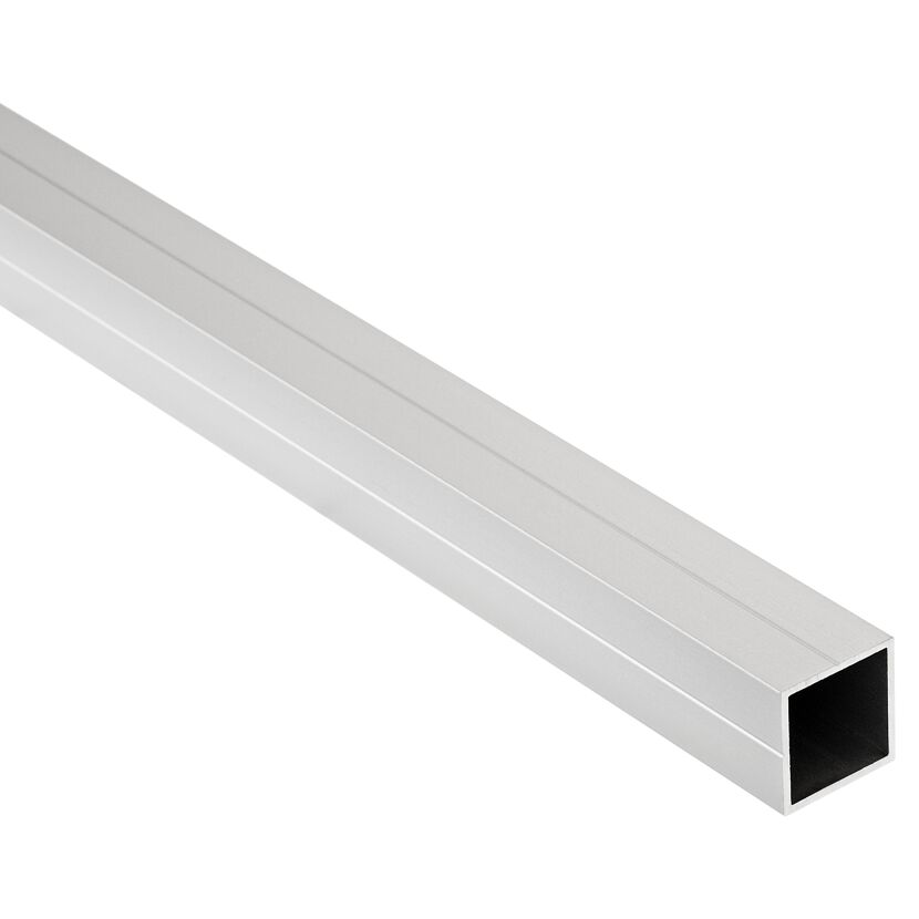 Silbernes Vierkantrohr aus Aluminium