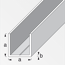 combitech Quadrat-U-Profil 2,35 cm