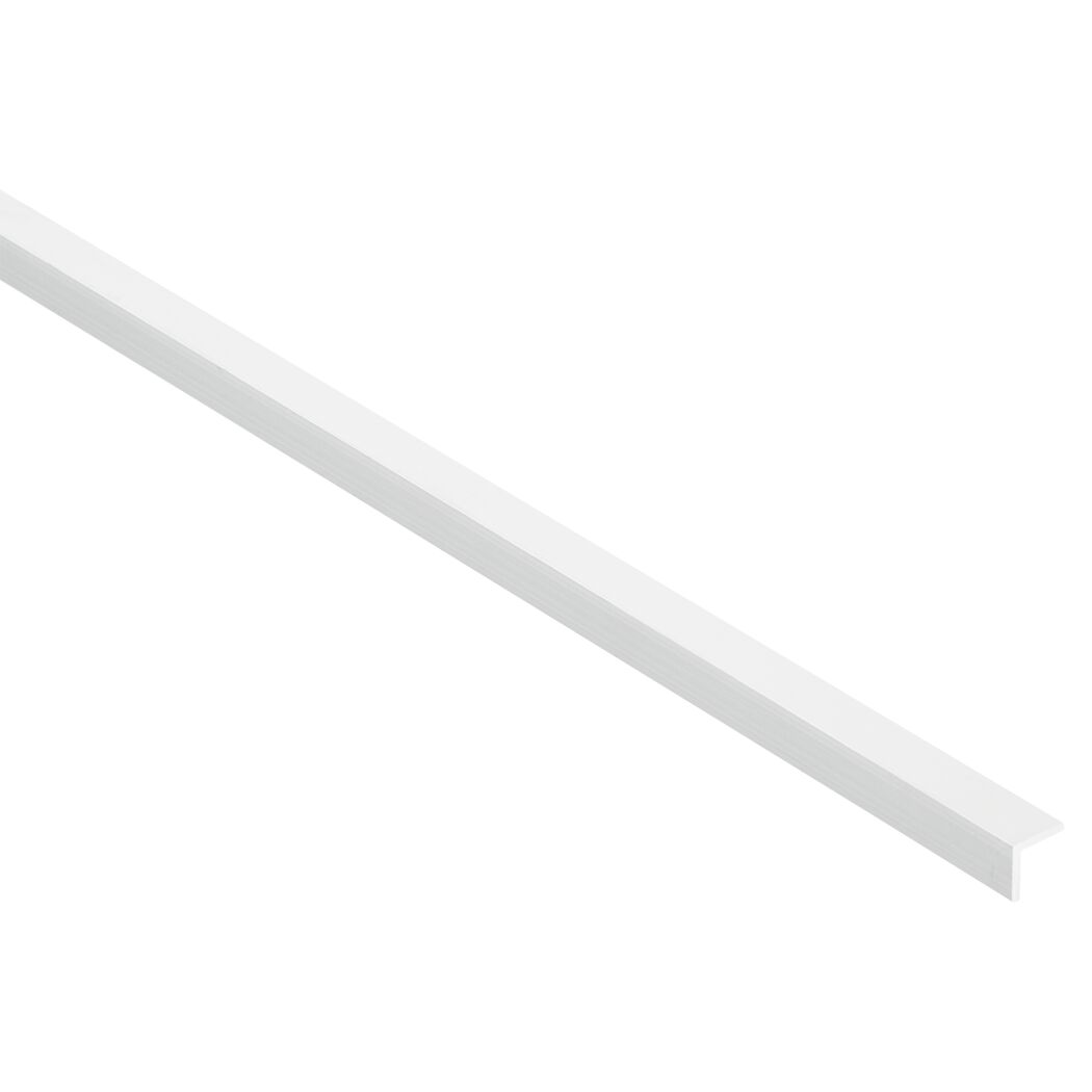 Weißes Winkelprofil aus Aluminium