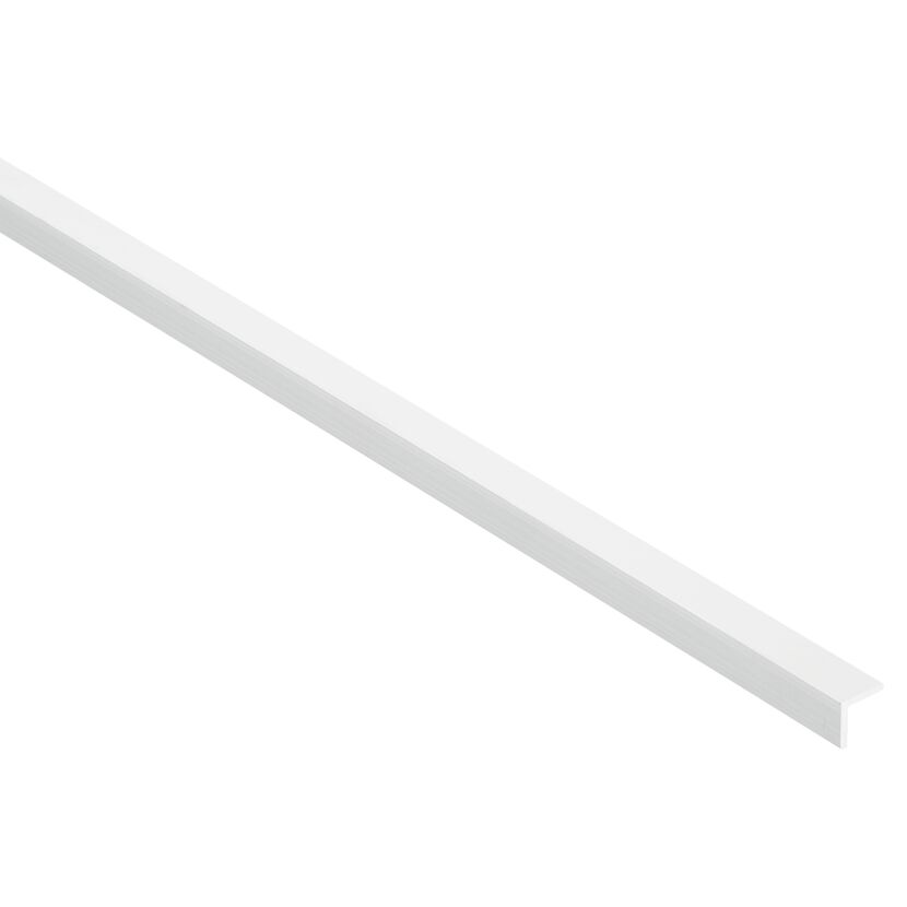 Weißes Winkelprofil aus Aluminium