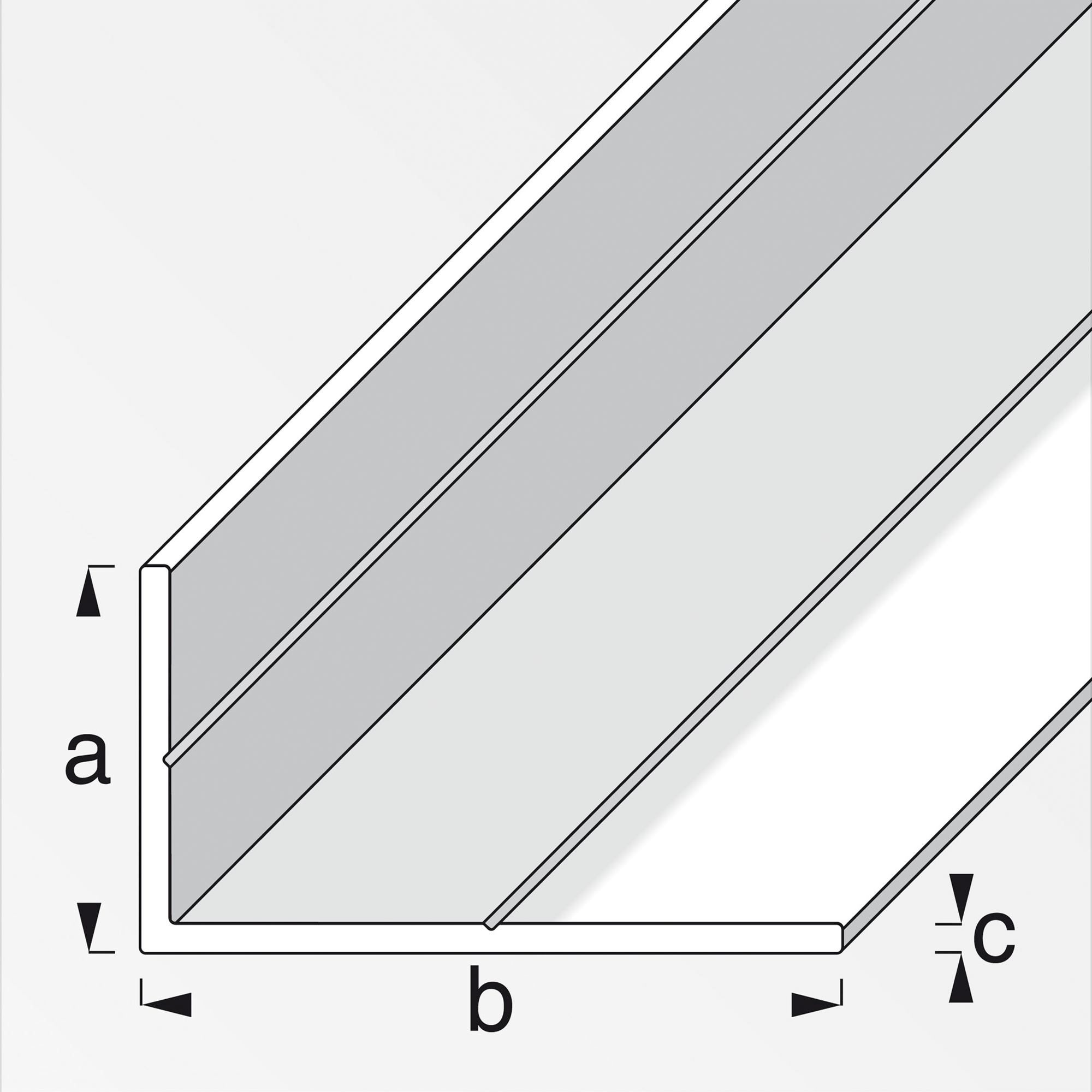 Combitech® Alu-Winkelprofil 250 x 1,95 x 3,55 cm + product picture