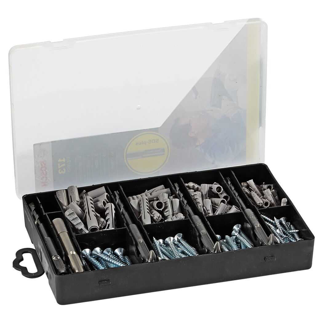 Befestigungsset SDS-Plus 173-teilig