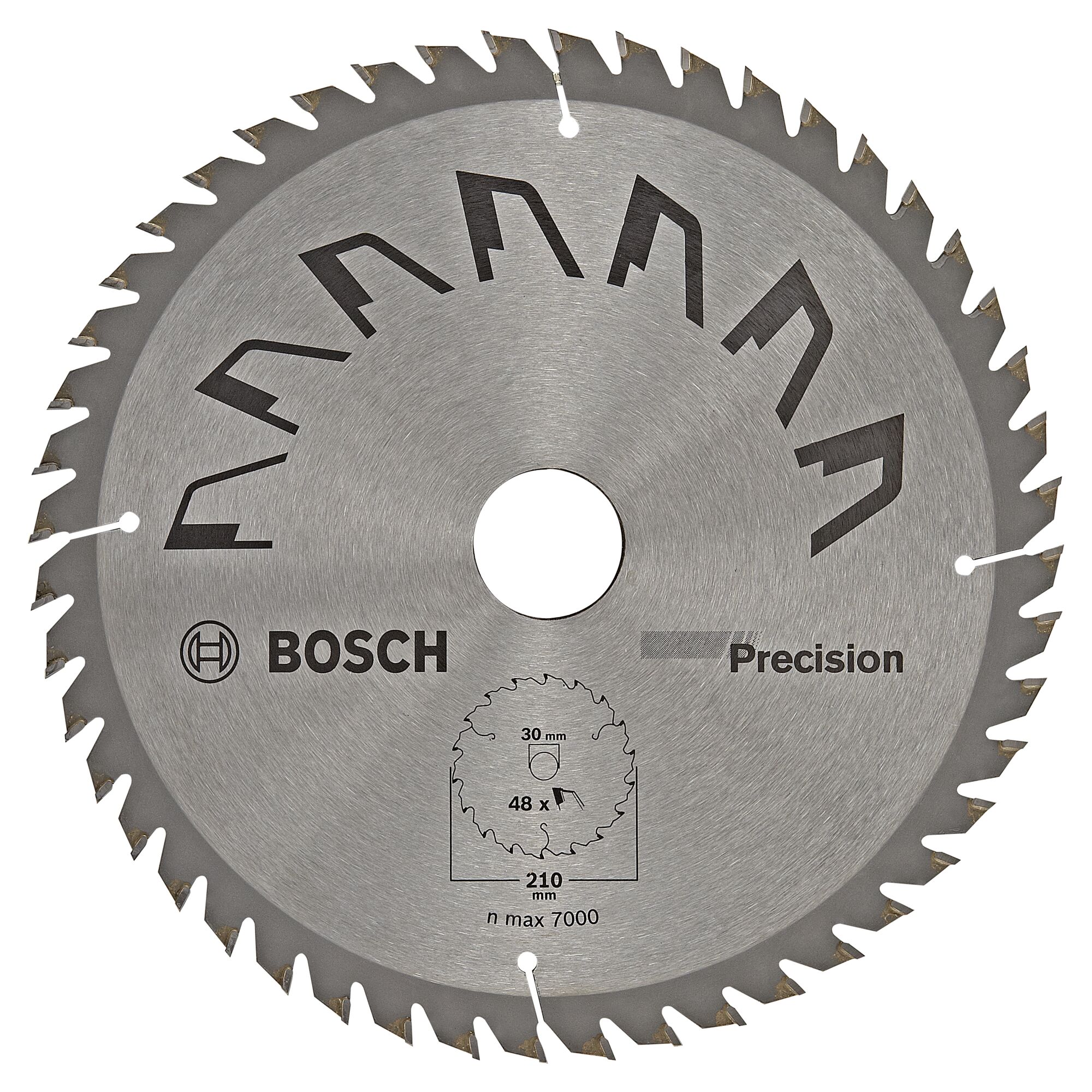 Kreissägeblatt von Bosch, Precision, 210 x 30 mm, 48 Zähne