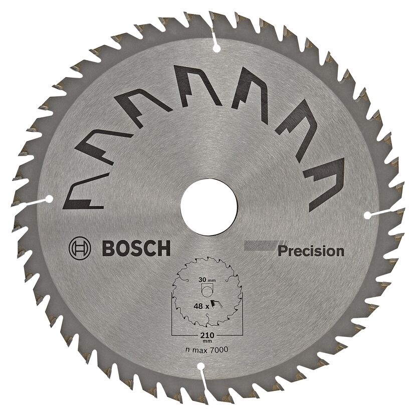 Kreissägeblatt von Bosch, Precision, 210 x 30 mm, 48 Zähne
