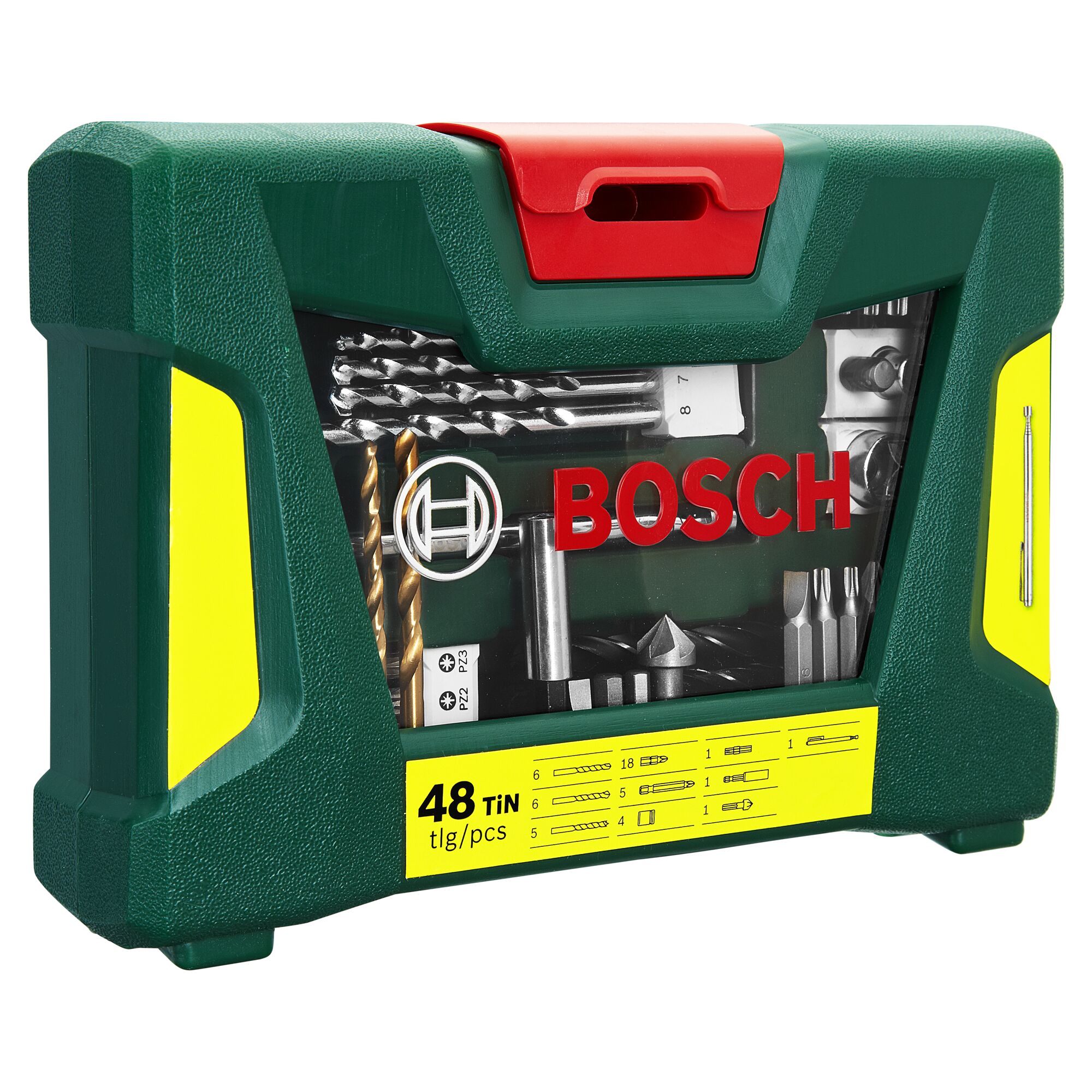 Bosch 48-teiliges Bohrer- und Schrauber-Set