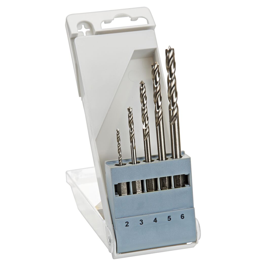 Bosch Profi-Holzbohrerset 5-teilig Ø 2-6 mm