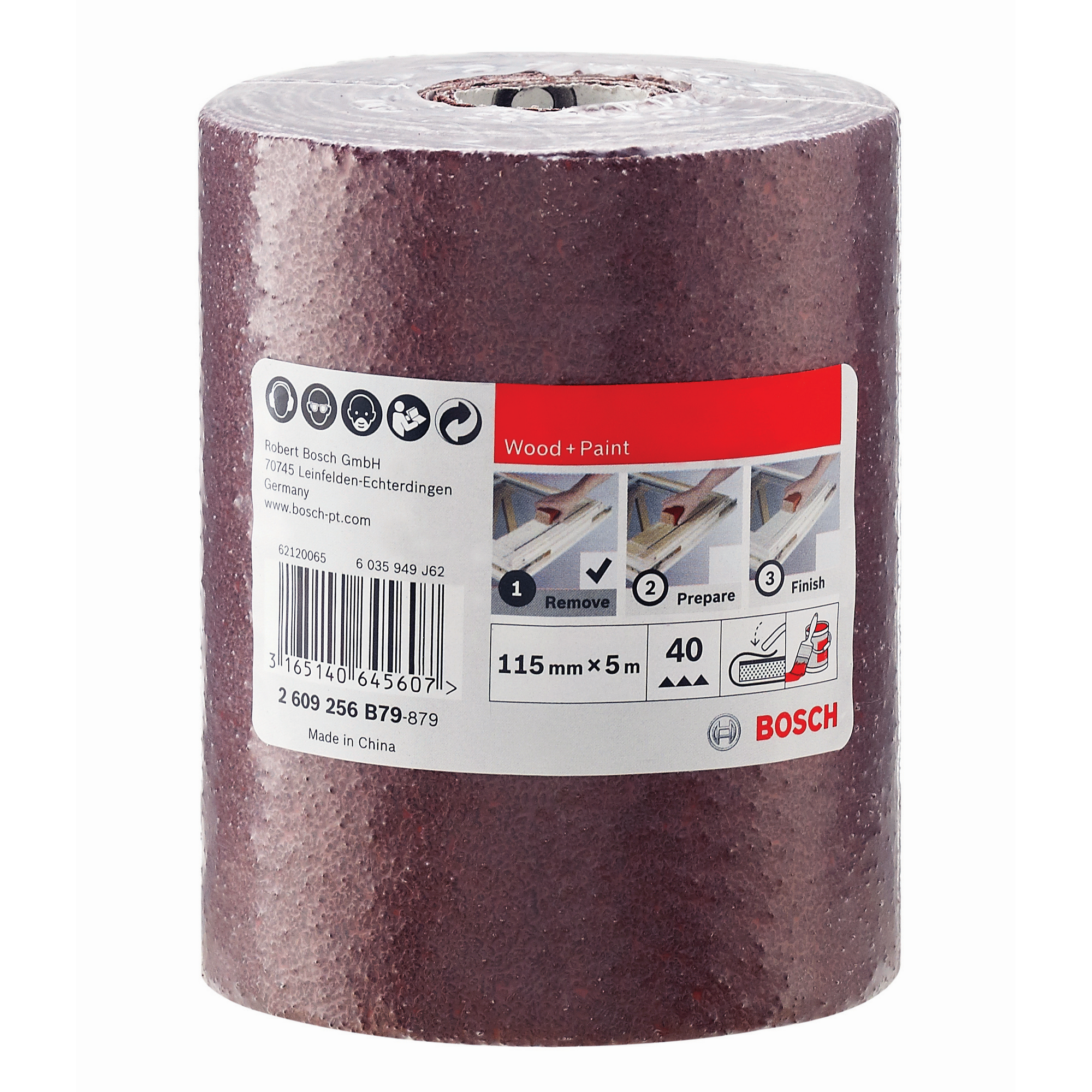 Schleifrolle K40 Holz/Farbe 115 mm x 5 m