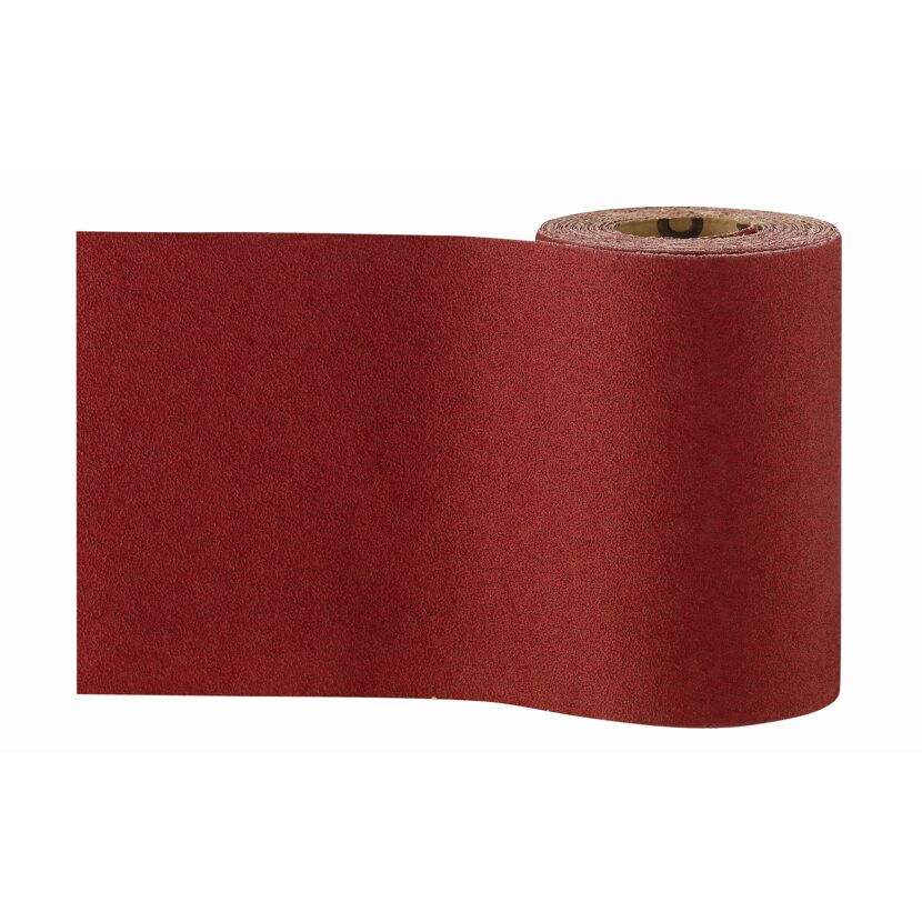 Schleifrolle rot, K120 für Holz und Farbe