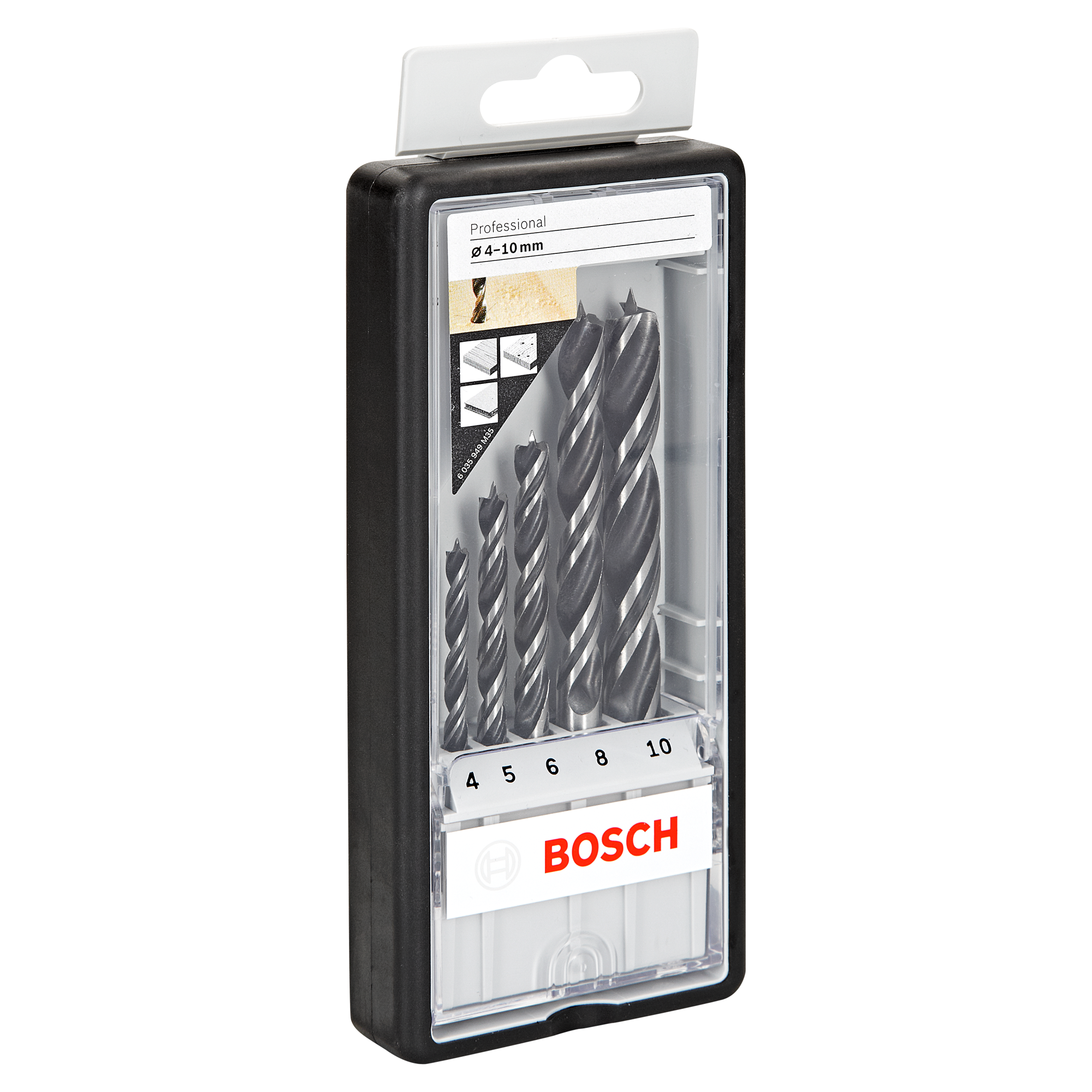 Bosch Profi-Holzbohrerset 5-teilig Ø 4-10 mm + product picture
